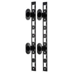 APC - Pannello di gestione cavi rack - nero - 0U - per P/N: AR3106SP, SMX1000C, SMX1500RM2UC, SMX1500RM2UCNC, SMX750C, SMX750CNC, SRT5KRMXLW-TW