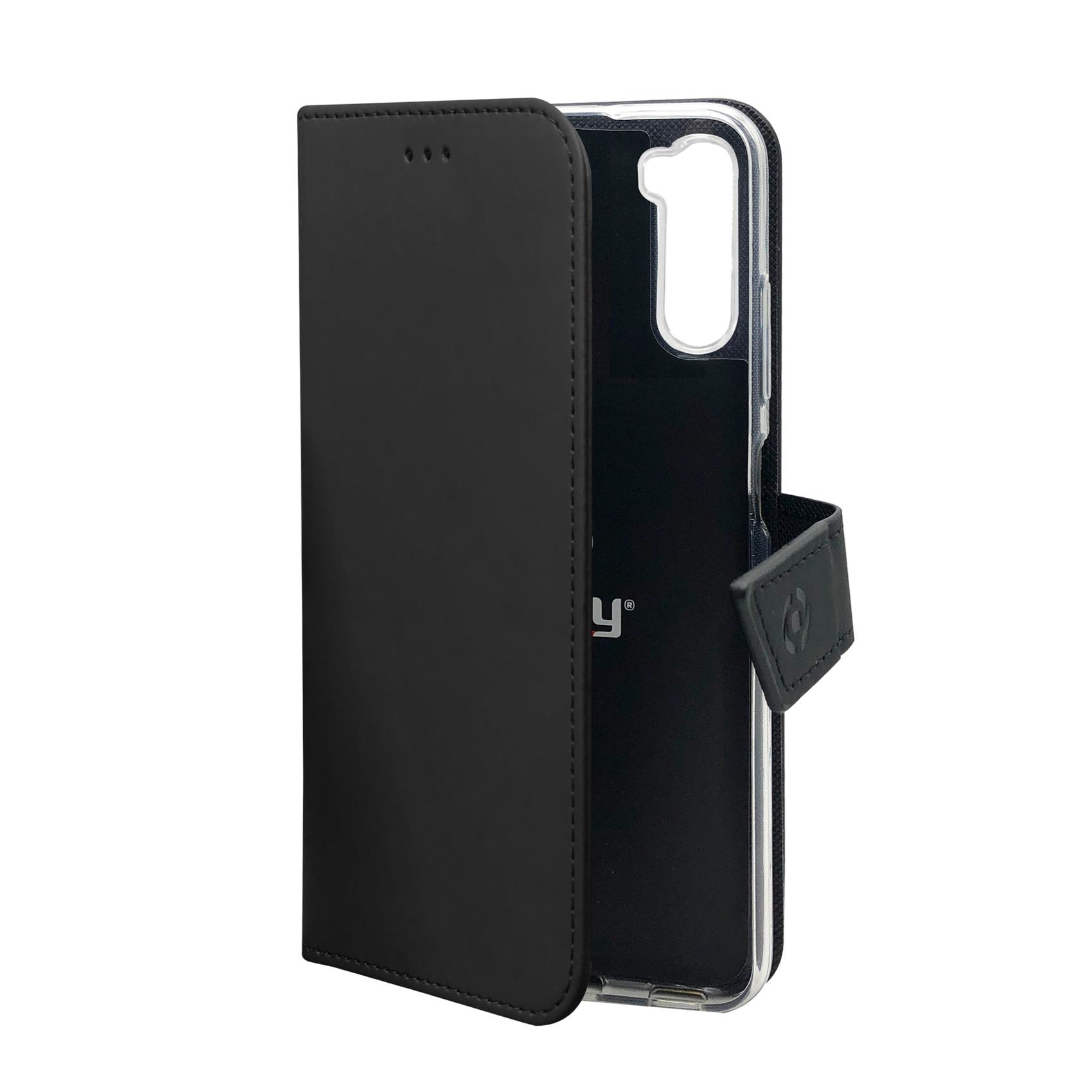 Celly Wally - Flip cover per cellulare - similpelle - nero - per Samsung Galaxy A13 5G