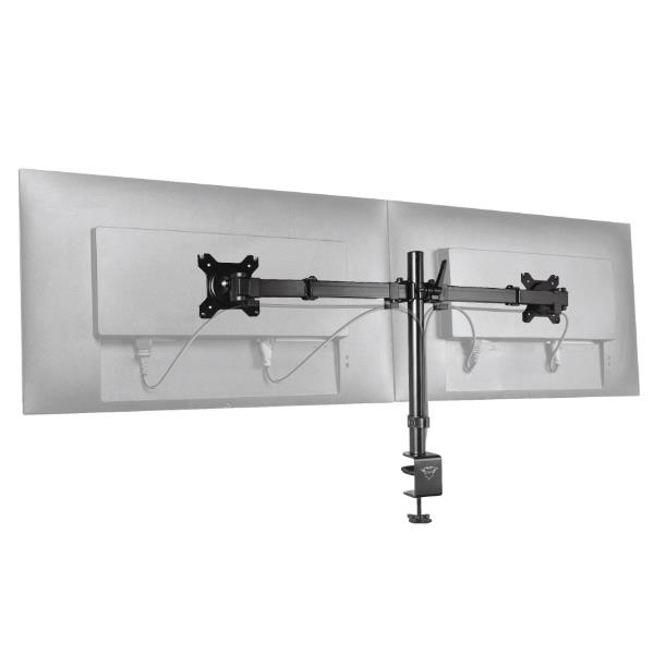 Trust GXT 1120 Mara - Kit montaggio (da tavolo, base d'attacco) - doppi bracci regolabili - per 2 display LCD - dimensione schermo: fino a 32" - desktop