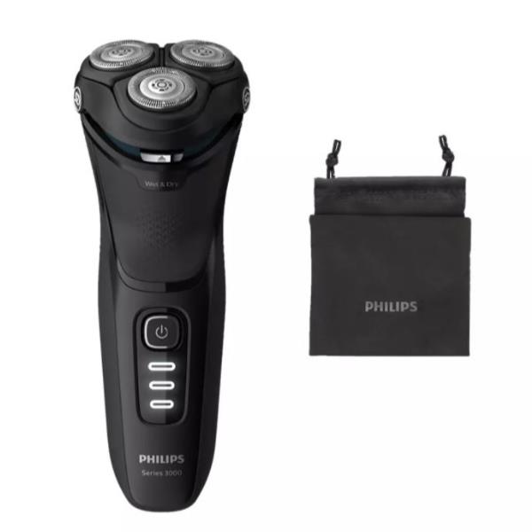 Philips SHAVER Series 3200 S3233 - Rasoio - cordless - nero