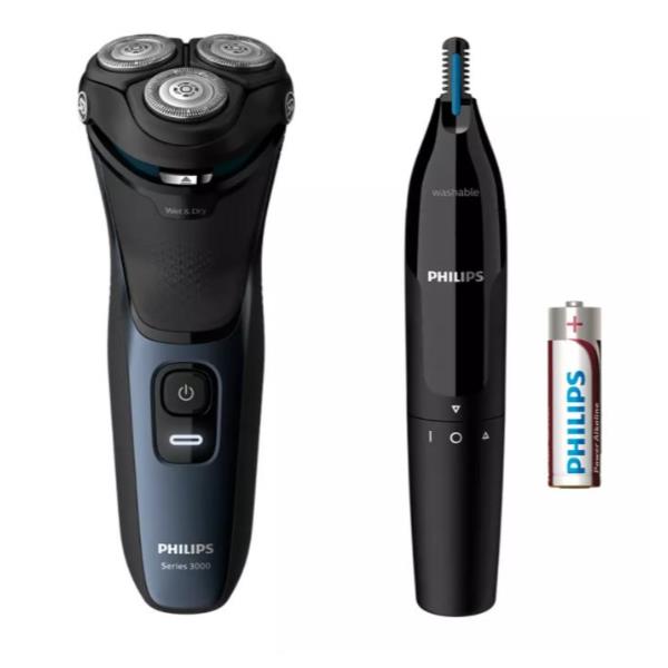 Philips Series 3000 S3134 - Rasoio - cordless - Deep Blue