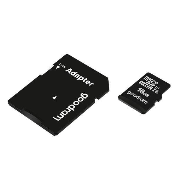 GOODRAM M1AA - Scheda di memoria flash (adattatore a SD in dotazione) - 16 GB - UHS-I / Class10 - UHS-I microSDHC
