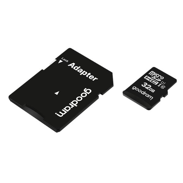 GOODRAM M1AA - Scheda di memoria flash (adattatore a SD in dotazione) - 32 GB - UHS-I / Class10 - UHS-I microSDHC