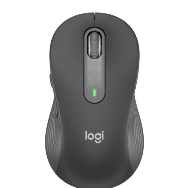 Logitech Signature M650 L LEFT - Mouse - taglia larga - per mancini - ottica - 5 pulsanti - senza fili - Bluetooth, 2.4 GHz - ricevitore USB Logitech Logi Bolt - grafite