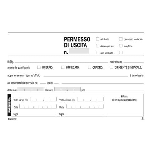 Data Ufficio - Registro delle autorizzazioni per l'uscita …