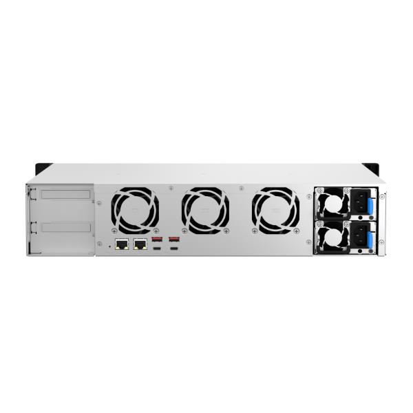 QNAP TS-873AeU-RP - Server NAS - 8 alloggiamenti - montabile in rack - SATA 6Gb/s - RAID 0, 1, 5, 6, 10, 50, JBOD, 60 - RAM 4 GB - 2.5 Gigabit Ethernet - iSCSI supporto - 2U