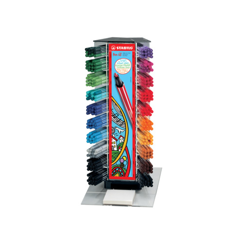 STABILO Pen 68 - Penna punta in fibra - colori assortiti - inchiostro base acqua - 1 mm - medio (pacchetto di 240)