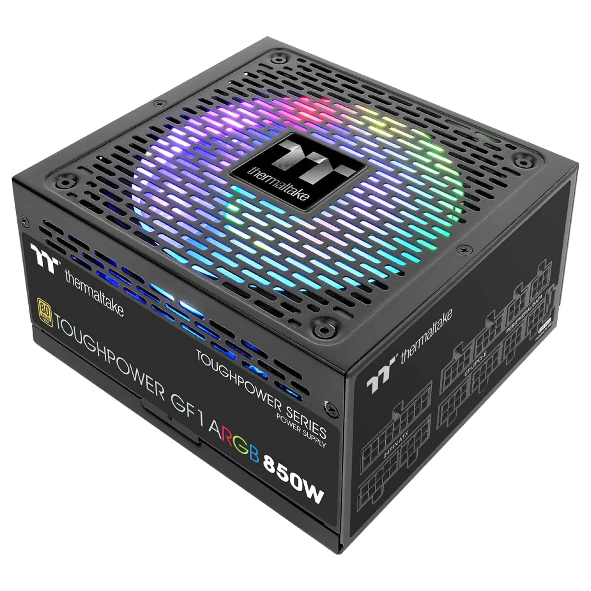 Thermaltake ToughPower GF1 ARGB 850W - TT Premium Edition - alimentazione (interna) - ATX12V - 80 PLUS Gold - 850 Watt - PFC (fattore di correzione alimentazione) attivo
