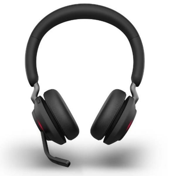 Jabra Evolve2 65 UC Stereo - Cuffie con microfono - on-ear - Bluetooth - senza fili - USB-C - isolamento dal rumore - nero