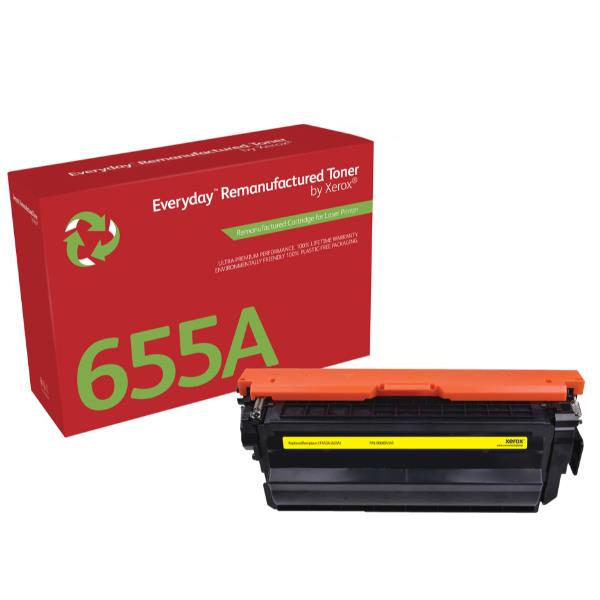 Everyday - Giallo - compatibile - cartuccia toner (alternativa per: HP 655A, HP CF452A) - per HP Color LaserJet Enterprise M652, M653; LaserJet Enterprise Flow MFP M681, MFP M682