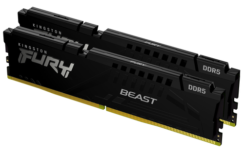 Kingston FURY Beast - DDR5 - kit - 16 GB: 2 x 8 GB - DIMM 288-PIN - 5600 MHz / PC5-44800 - CL40 - 1.25 V - senza buffer - on-die ECC