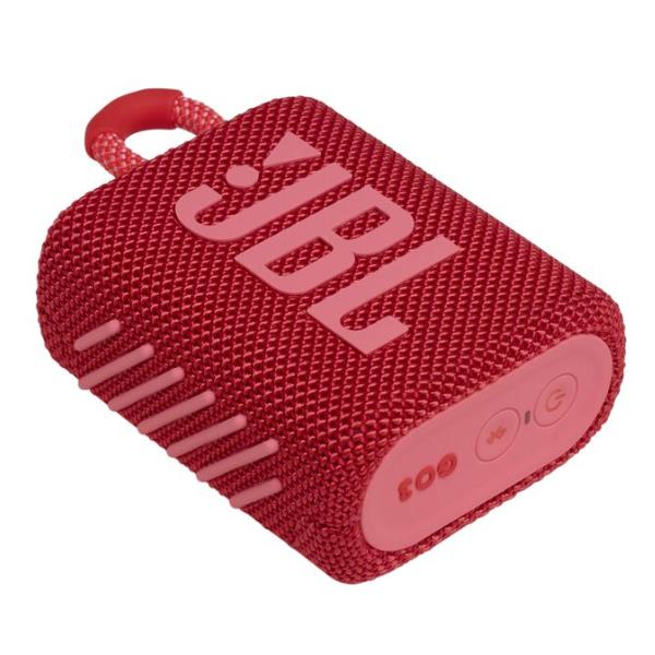 JBL Go 3 - Altoparlante - portatile - senza fili - Bluetooth - 4.2 Watt - rosso