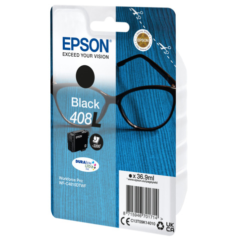 Epson 408XL - 36.9 ml - capacity extra-elevata - nero - originale - blister - cartuccia d'inchiostro - per WorkForce Pro WF-C4810DTWF