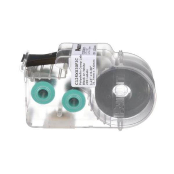 Panduit P1 Network Component Label Cassette - Poliolefina - adesivo - bianco - 7.62 x 31.75 mm 200 etichette etichette - per PanTher LS8E