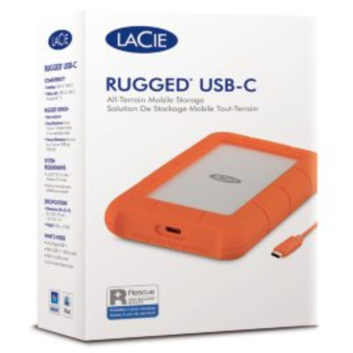 LaCie Rugged USB-C STFR5000800 - HDD - 5 …