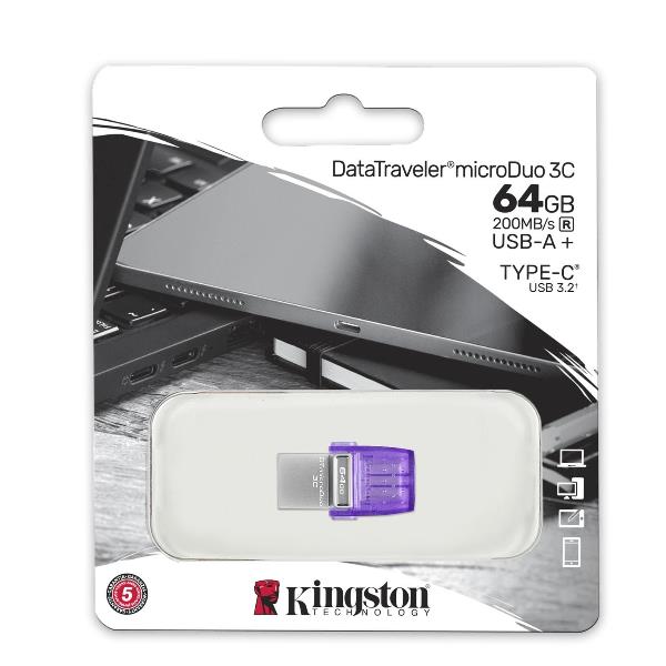Kingston DataTraveler microDuo 3C - Chiavetta USB - …