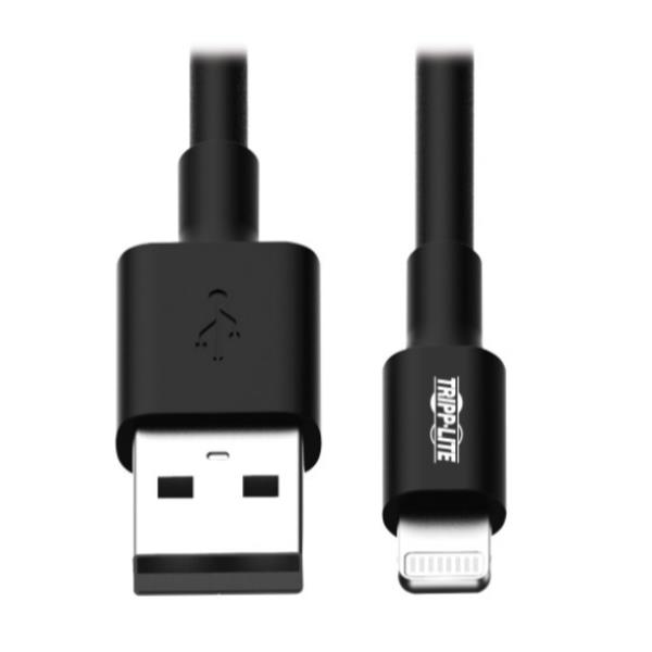 Tripp Lite 3 ft. (0.9 m)USB-A to Lightning Sync/Charge Cable, MFi Certified - Black, M/M, USB 2.0 for Iphone etc - Cavo dati / alimentazione - USB maschio a Lightning maschio - 1 m - nero