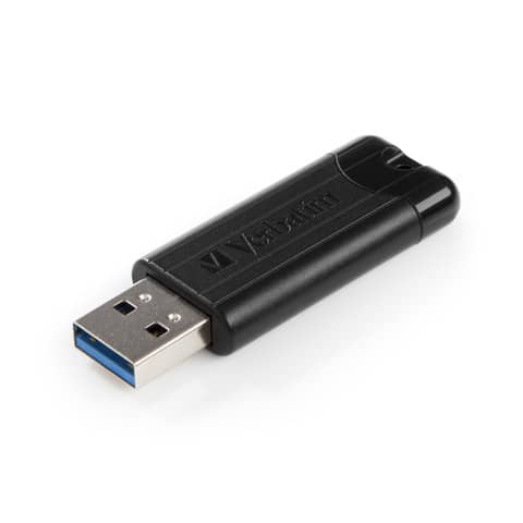 Verbatim Store 'n' Go Pin Stripe USB Drive - Chiavetta USB - 32 GB - USB 3.2 Gen 1 - nero