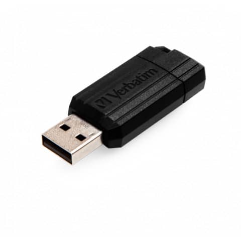 Verbatim PinStripe USB Drive - Chiavetta USB - 16 GB - USB 2.0 - nero