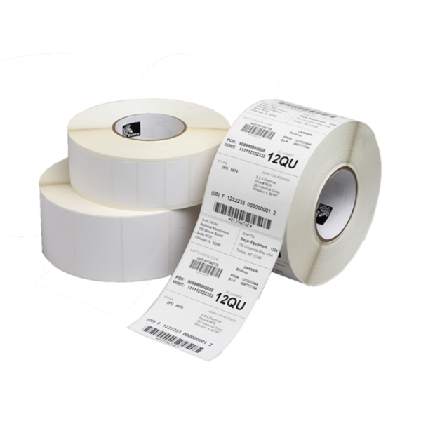 Zebra Z-Select 2000D - Carta - adesivo acrilico permanente - rivestito - perforato - bianco brillante - 101.6 x 38.1 mm 16900 etichette (4 rotolo(i) x 4225) etichette - per Zebra 110, 140, 220, Z4Mplus, Z6MPlus, ZM400, ZM600; Xi Series 140, 170; Z Series ZM600