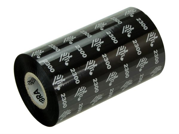 Zebra 2300 Wax - Confezione da 12 - nero - 110 mm x 300 m - nastro di stampa ZipShip Sample - per Zebra ZT220; TLP 2746, 2746e