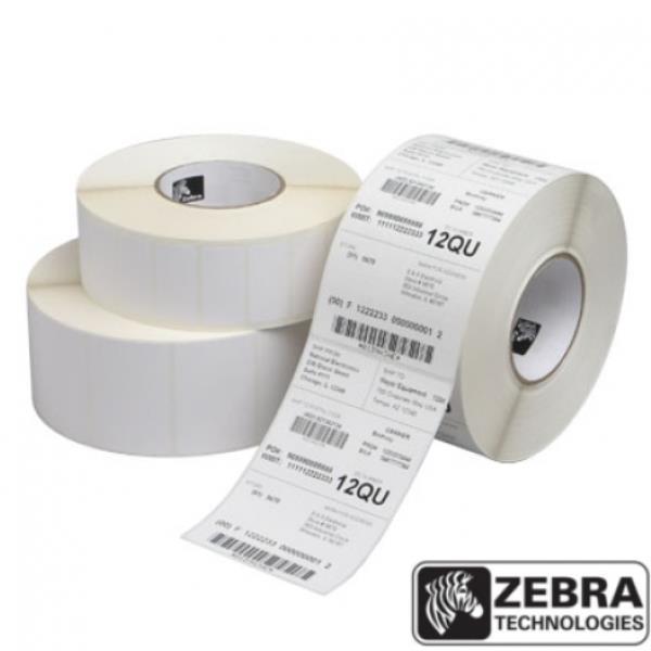 Zebra Z-Select 2000D - Carta - adesivo acrilico - rivestito - perforato - bianco brillante - 101.6 x 101.6 mm 8400 etichette (12 rotolo(i) x 700) etichette - per Orion; GK Series GK420; G-Series GC420; GX Series GX420, GX430; LP 28XX; TLP 28XX