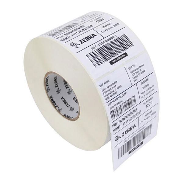 Zebra Z-Select 2000T - Opaca - adesivo acrilico permanente - rivestito - perforato - 6,3 mil - bianco - 51 x 25 mm 20640 etichette (8 rotolo(i) x 2580) etichette - per Zebra GX420; GK Series GK420; G-Series GC420; GX Series GX420, GX430; LP 28XX; TLP 28XX