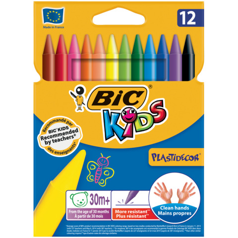 Pastelli Plastidecor - plastica - colori assortiti - …
