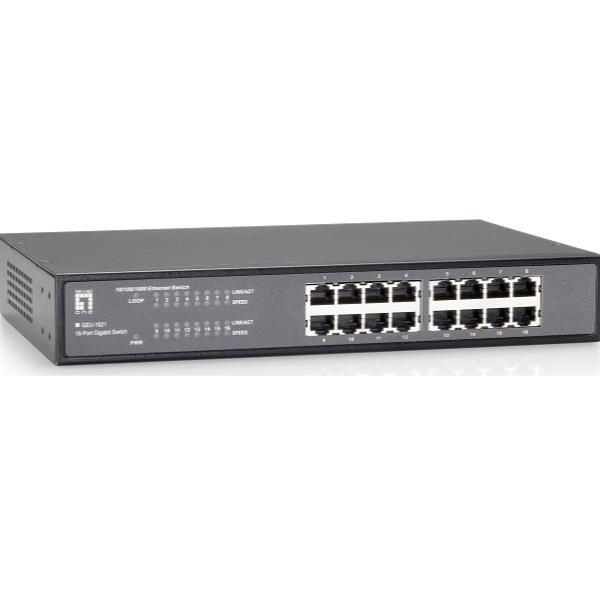 LevelOne GEU-1621 - Switch - unmanaged - 16 …