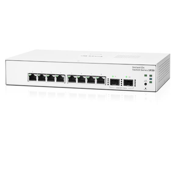 HPE Aruba Instant On 1930 8G 2SFP Switch - Switch - L3 - gestito - 8 x 10/100/1000 + 2 x Gigabit SFP - desktop