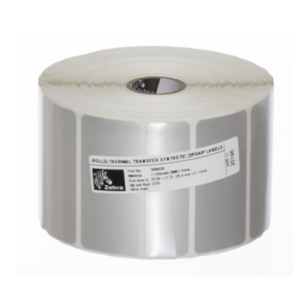 Zebra Z-Ultimate 3000T - Poliestere - Lucido - adesivo acrilico permanente - argento - 38 x 19 mm 44640 etichette (12 rotolo(i) x 3720) etichette - per Zebra HC100; GK Series GK420; G-Series GC420; GX Series GX420, GX430; LP 28XX; TLP 28XX
