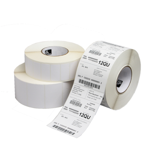 Zebra Z-Select 2000T - Opaca - adesivo acrilico permanente - rivestito - perforato - 102 x 38 mm 16900 etichette (4 rotolo(i) x 4225) etichette - per Zebra 110, 140, 220, Z4Mplus, Z6MPlus, ZM400, ZM600; Xi Series 140, 170; Z Series ZM600