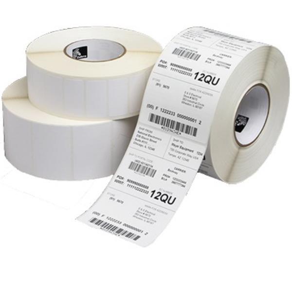 Zebra Z-Perform 1000T - Opaca - adesivo acrilico permanente - perforato - 74 x 210 4800 etichette (6 rotolo(i) x 800) etichette