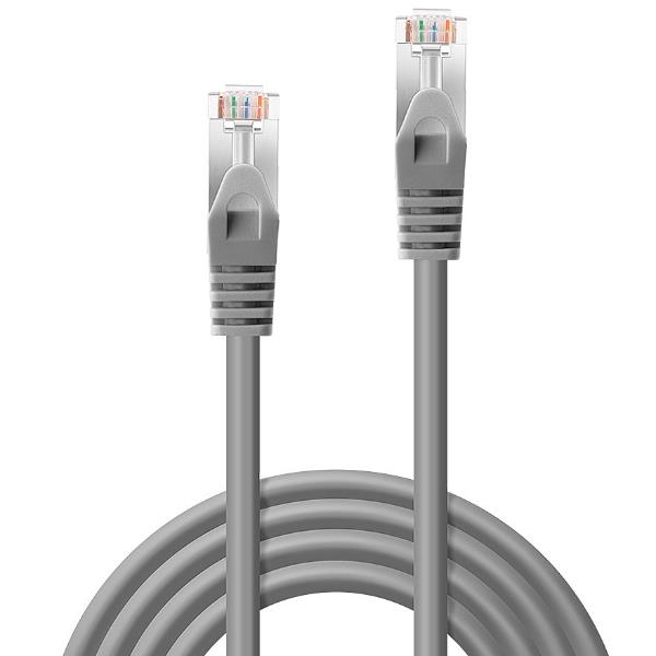 Lindy - Cavo patch - RJ-45 (M) a RJ-45 (M) - 2 m - UTP - CAT 6 - stampato, antiaggrovigliamento, bloccato - grigio