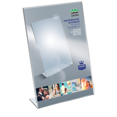 Lebez - Porta nome - per scrivania - per 200 x 300 mm