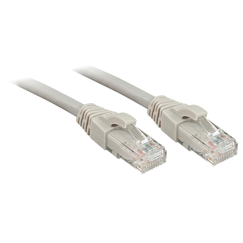 Lindy - Cavo di rete - RJ-45 (M) a RJ-45 (M) - 50 cm - UTP - CAT 6 - stampato, antiaggrovigliamento, bloccato - grigio