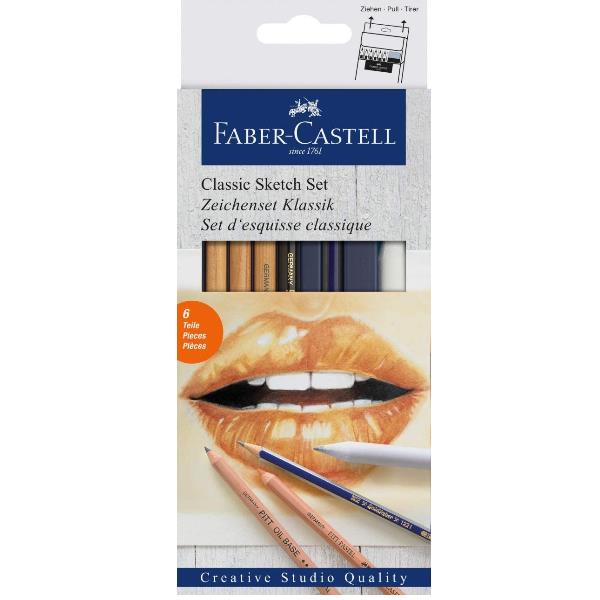 Faber-Castell Classic Sketch Set - Set di matite …