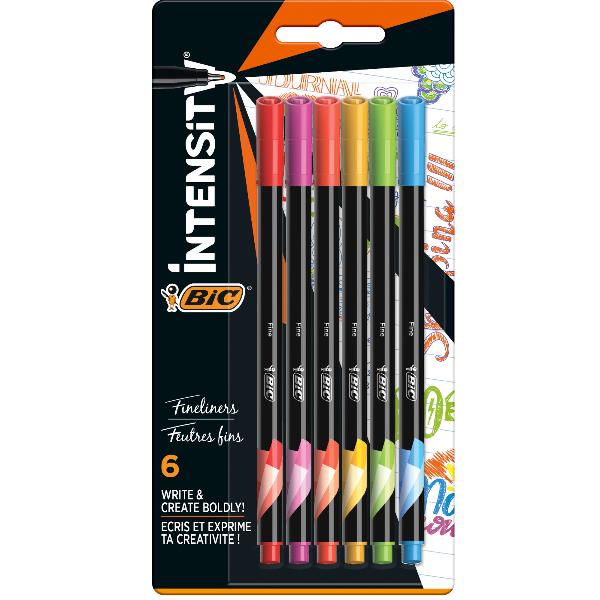 BIC Intensity Rainbow - Penna a punta sottile …