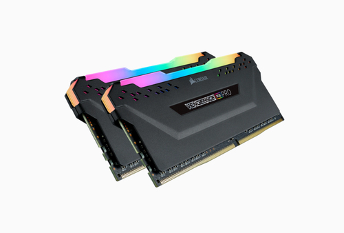 CORSAIR Vengeance RGB PRO - DDR4 - kit - 32 GB: 2 x 16 GB - DIMM 288-PIN - 3200 MHz / PC4-25600 - CL16 - 1.35 V - senza buffer - non ECC - nero