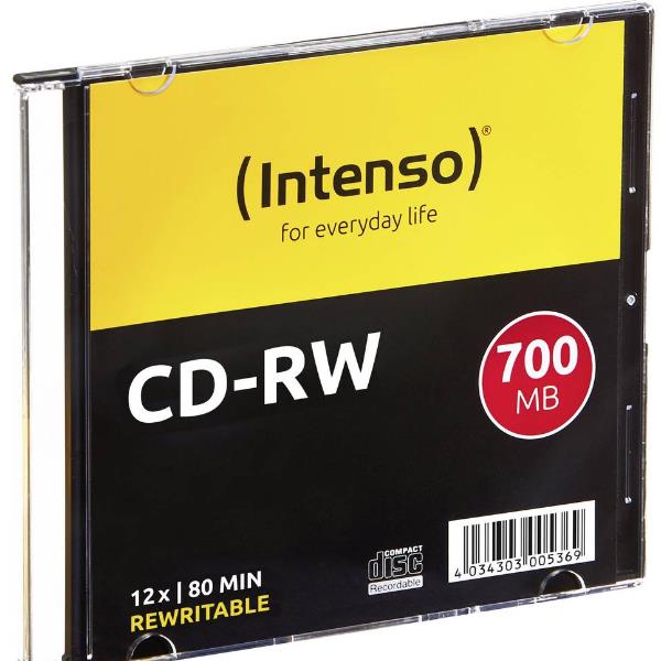 Intenso - 10 x CD-RW - 700 MB (80 min) 12x - Astuccio CD Slim