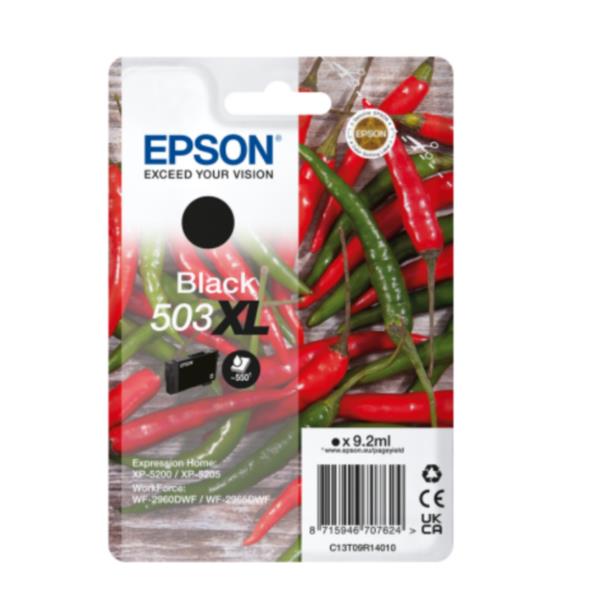 Epson 503XL Singlepack - 9.2 ml - XL - nero - originale - blister - cartuccia d'inchiostro - per WorkForce WF-2960