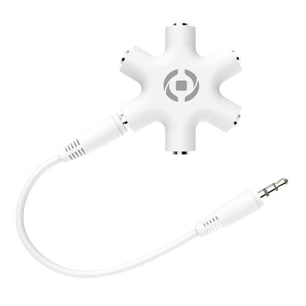 Celly MIX5LINEIN35 - Ripartitore audio - mini-jack femmina a mini-jack femmina - bianco