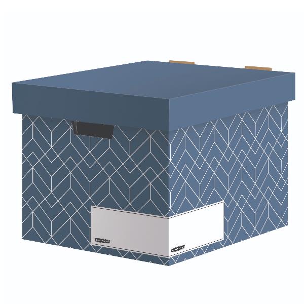 Bankers Box Décor - Scatola per archiviazione - per A4, A4 Plus - urban slate blue
