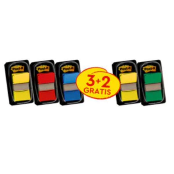 Post-it - Segnapagina con dispenser - 25.4 x 43.2 mm - 250 fogli - giallo, blu, verde, rosso