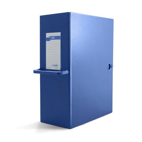 Scatola archivio Big 200 - con maniglia - dorso 20 cm - 25 x 35 cm - blu - Sei Rota