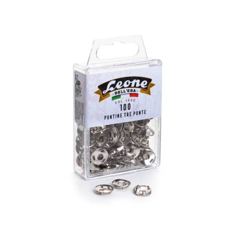 Puntine - 3 punte temperate e nichelate - Leone - conf. 100 pezzi