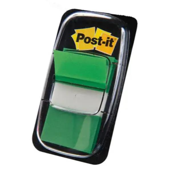 Segnapagina Post-it Index Medium - 680-3 - 25,4x43,2 mm - verde - Post-it - conf. 50 pezzi
