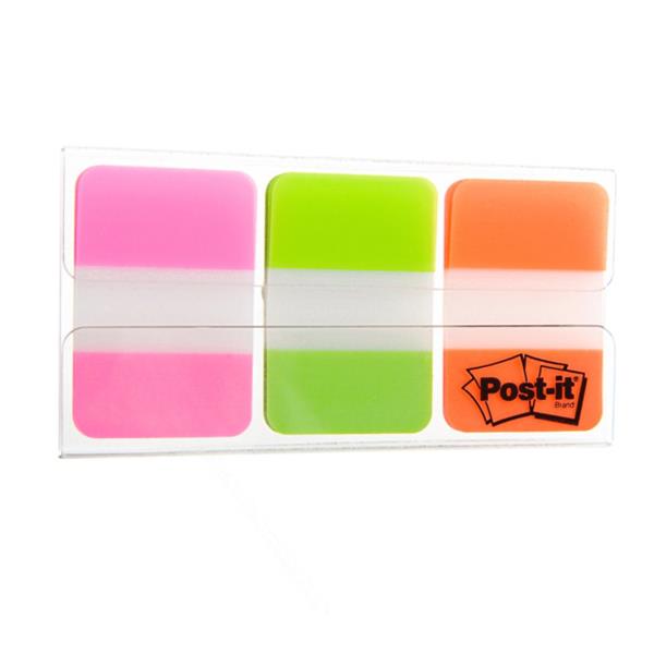 Segnapagina Post-it Index Strong Medium - 686-PGOEU - 25 x 38 mm - colori vivaci - Post-it - conf. 66 pezzi