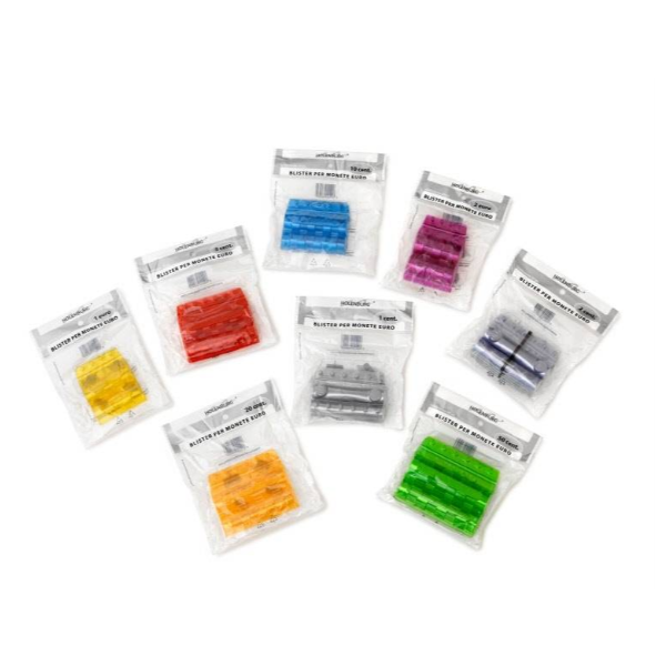 Portamonete - PVC - 2 euro - viola …