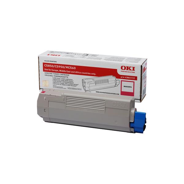 Oki - Toner - Magenta - C5850/C5950 - 43865722 - 6.000 pag